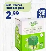 In'S Mercato Bengal - base + ricarica insetticida green offerta