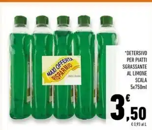 Conad Superstore Scala detersivo per piatti sgrassante al limone offerta