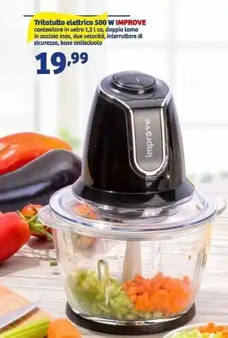 In'S Mercato Improve tritatutto elettrico 500 w offerta