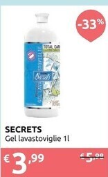 Ipersoap Secrets gel lavastoviglie offerta