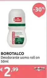 Ipersoap Borotalco deodorante uomo roll on offerta
