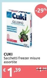 Ipersoap Cuki sacchetti freezer misure assortite offerta