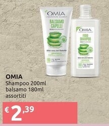 Ipersoap Omia shampoo , balsamo offerta