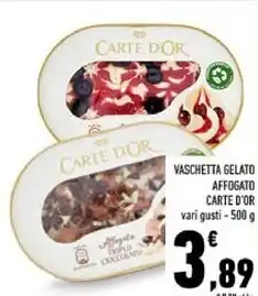 Conad Algida vaschetta gelato affogato carte d'or offerta