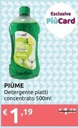 Ipersoap Piume detergente piatti concentrato offerta