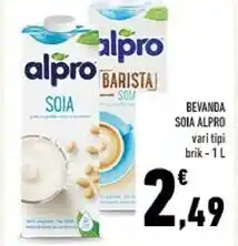 Conad Alpro bevanda soia offerta