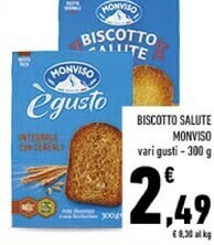 Conad Monviso biscotto salute offerta
