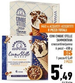 Conad Sammontana coni cinque stelle offerta