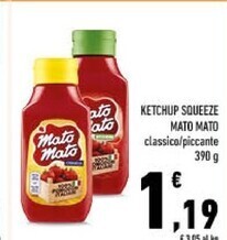 Conad Mato mato ketchup squeeze offerta