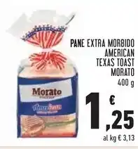 Conad Morato pane extra morbido american texas toast offerta