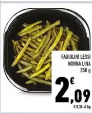 Conad Nonna lina fagiolini lessi offerta