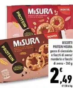 Conad Misura biscotti protein offerta