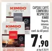 Conad Kimbo capsule caffe compatibili nespresso offerta