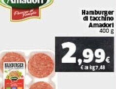 Ok Sigma Amadori hamburger di tacchino offerta