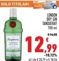 Conad Tanqueray london dry gin offerta