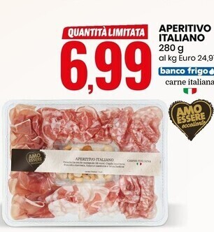 Eurospin Amo essere eccellente aperitivo italiano offerta