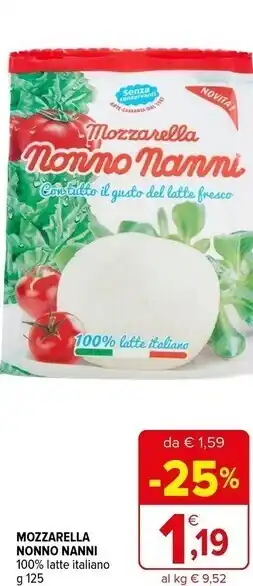 Iperal Nonno nanni mozzarella offerta