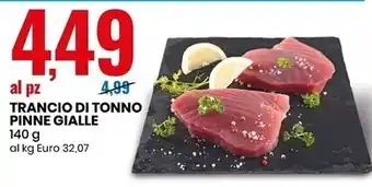 Eurospin Trancio di tonno pinne gialle offerta
