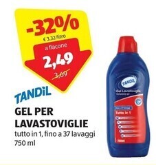 ALDI Tandil gel per lavastoviglie offerta