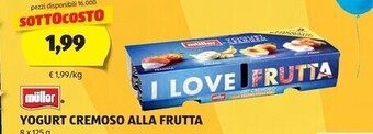 ALDI Muller yogurt cremoso alla frutta offerta