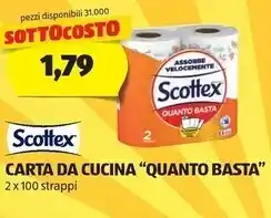 ALDI Scottex carta da cucina ''quanto basta'' offerta