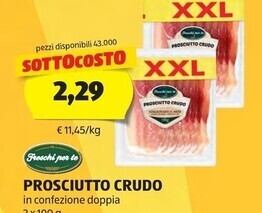 ALDI Freschi per te prosciutto crudo offerta