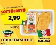 ALDI Amadori cotoletta sottile offerta