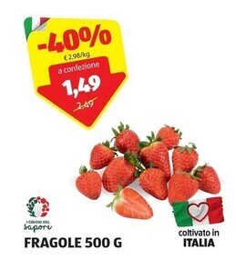 ALDI I colori del sapore fragole 500 g offerta