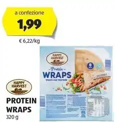 ALDI Happy harvest protein wraps offerta