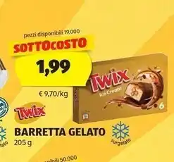 ALDI Twix barretta gelato offerta
