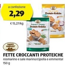 ALDI Happy harvest fette croccanti proteiche offerta