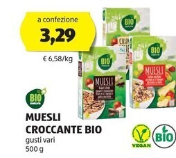 ALDI Bio natura muesli croccante bio offerta