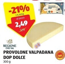 ALDI Regione che vai provolone valpadana dop dolce offerta