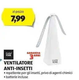 ALDI Easy home ventilatore anti-insetti offerta
