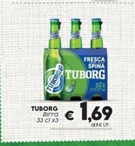 Crai Tuborg birra offerta