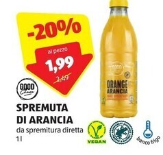 ALDI Good choice spremuta di arancia offerta