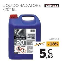 Norauto Gowell - liquido radiatore -20° 5l offerta