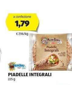 ALDI Mulino bianco piadelle integrali offerta