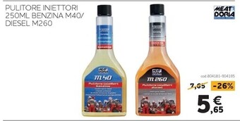 Norauto Meat&doria - pulitore iniettori 250ml benzina m40/ diesel m260 offerta