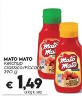Crai Mato mato ketchup classico / piccante offerta