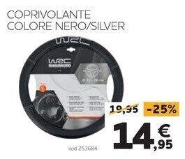 Norauto Wrc - coprivolante colore nero/silver offerta