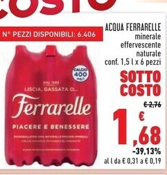 Conad City Ferrarelle acqua offerta