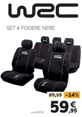 Wrc - set 4 fodere nere