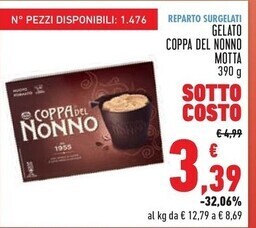 Conad City Motta gelato coppa del nonno offerta