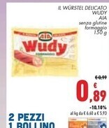 Conad City Aia il wurstel delicato wudy offerta