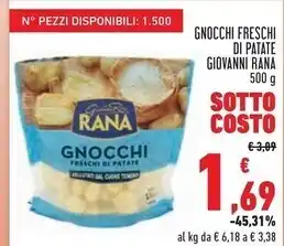 Conad City Giovanni rana gnocchi freschi di patate offerta