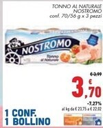 Conad City Nostromo tonno al naturale offerta