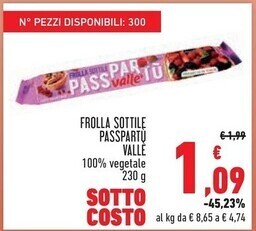 Vallè frolla sottile passpartu