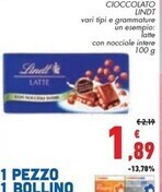 Lindt cioccolato