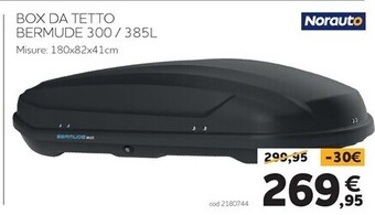 Norauto Norauto - box da tetto bermude 300 / 385l offerta